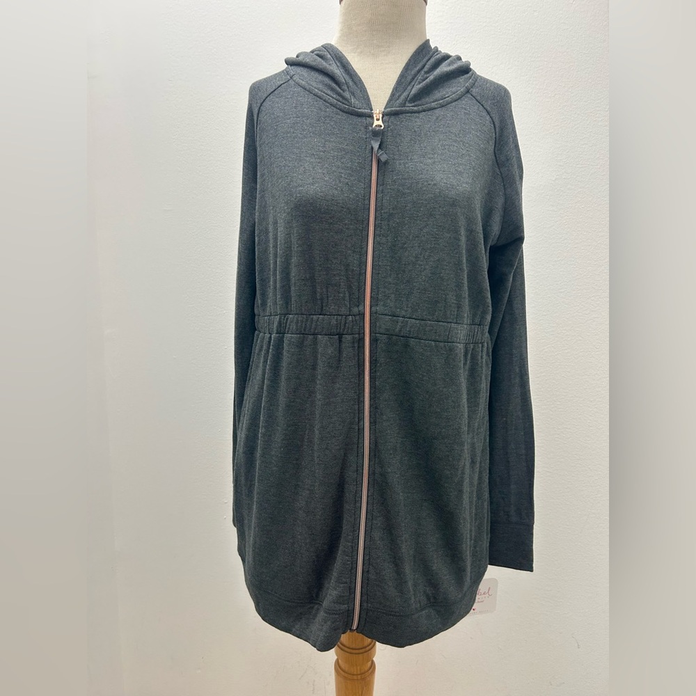 Isabel Maternity by Ingrid & Isabel Gray Zip-Up Hoodie